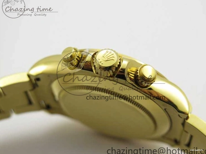 KKF Steel YG Dial Best 904L Edition 1:1 Green Bracelet YG Daytona on A7750 0410